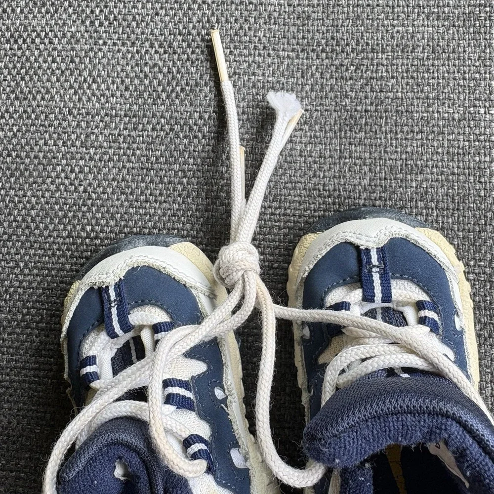 Vintage 1998 Nike Air Windtrailia Baby Toddler Shoes 2C Navy White 850104-141